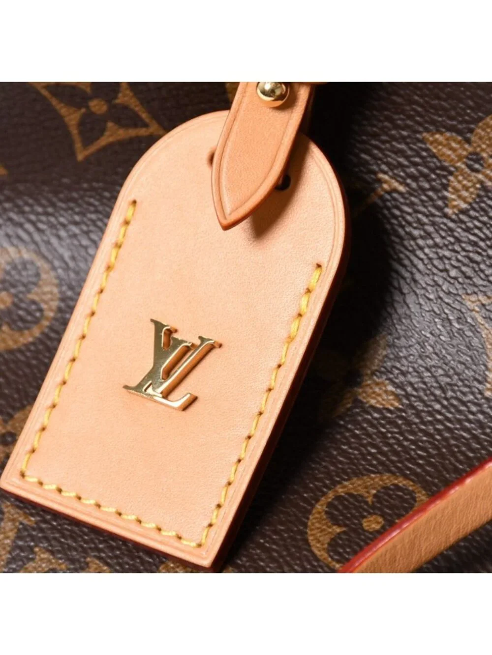 Louis Vuitton Carryall NM PM Bag Monogram Brown Leather Vachetta Gold